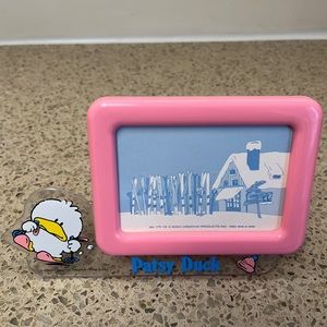 Patsy Duck Vintage Photo Frame Japan Anime Picture Decor Sanrio Sony Ski Sport